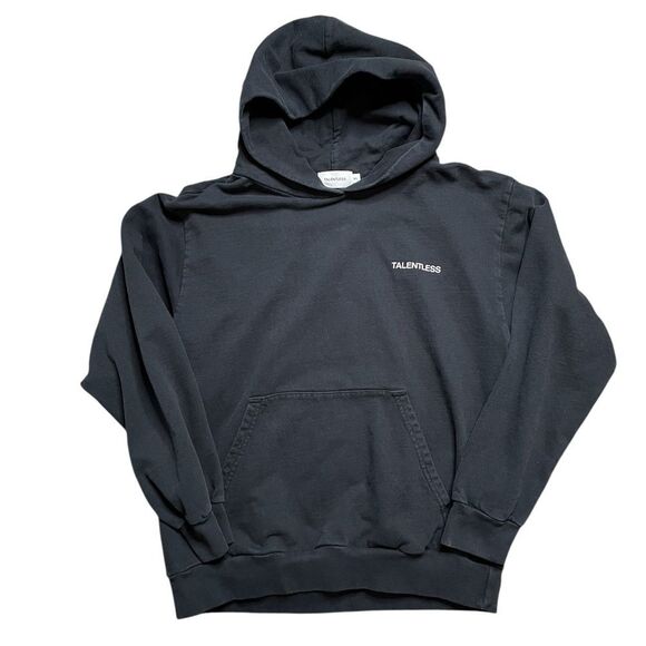 TALENTLESS Hoodie Sweatshirt Black Size XL - Picture 2 of 9